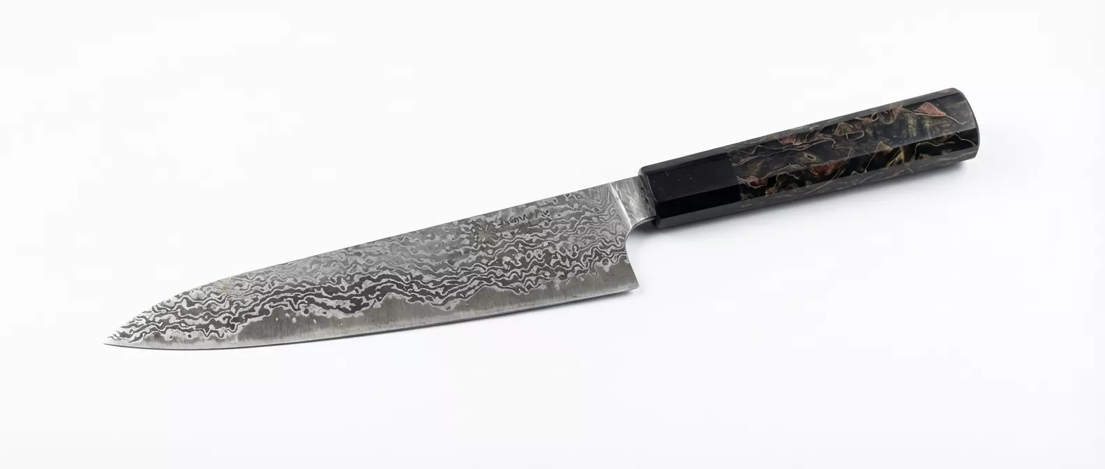 Dan Woo Nóż Szefa Kuchni Stal Damasceńska 21 cm Custom