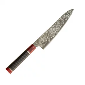 Dan Woo custom damast nóż szefa kuchni 21 cm 10Cr15MoV Żywica