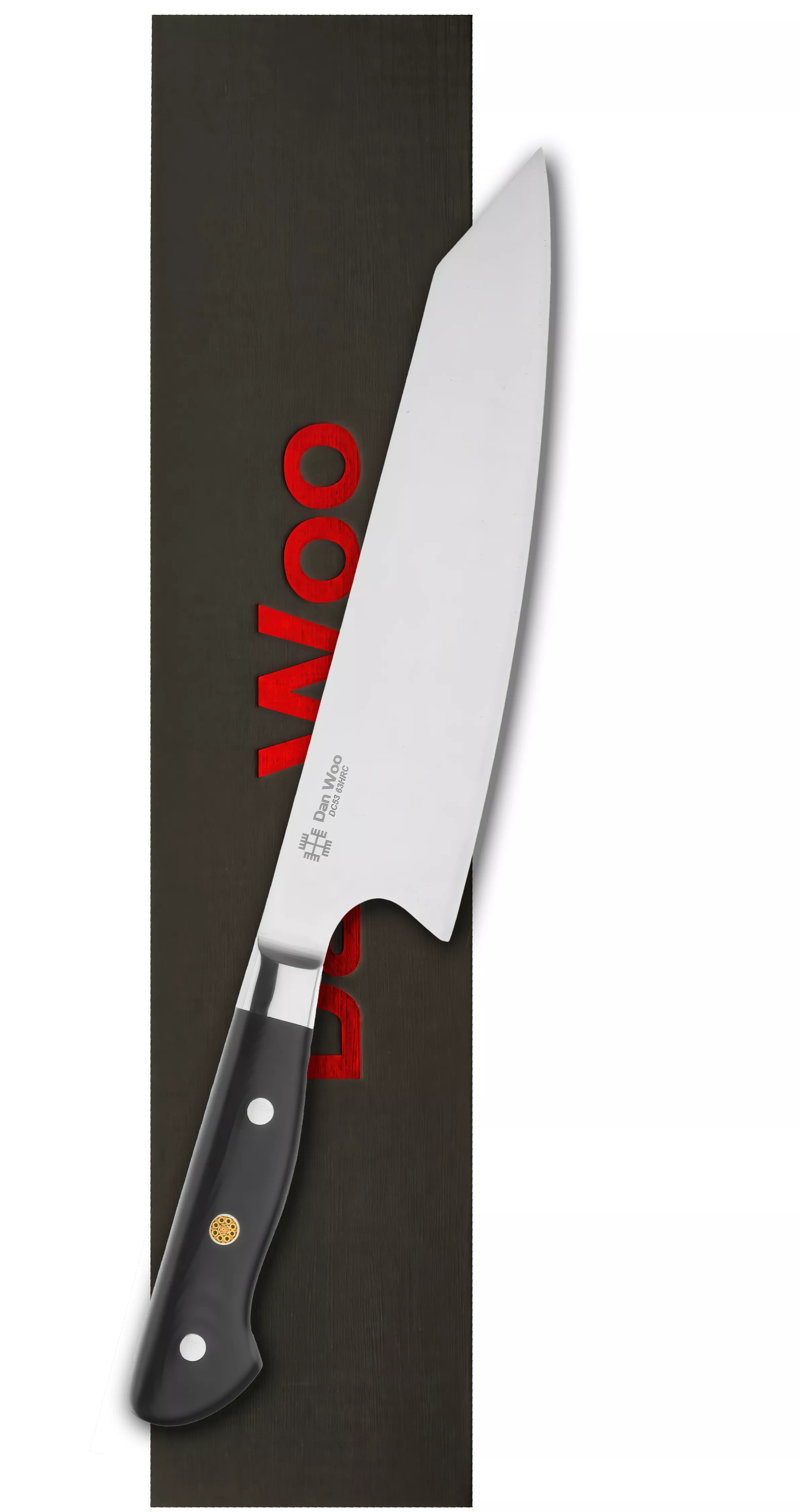 Dan Woo Nóż Szefa Kuchni Kiritsuke DC53 63HRC, ostrze 21 cm