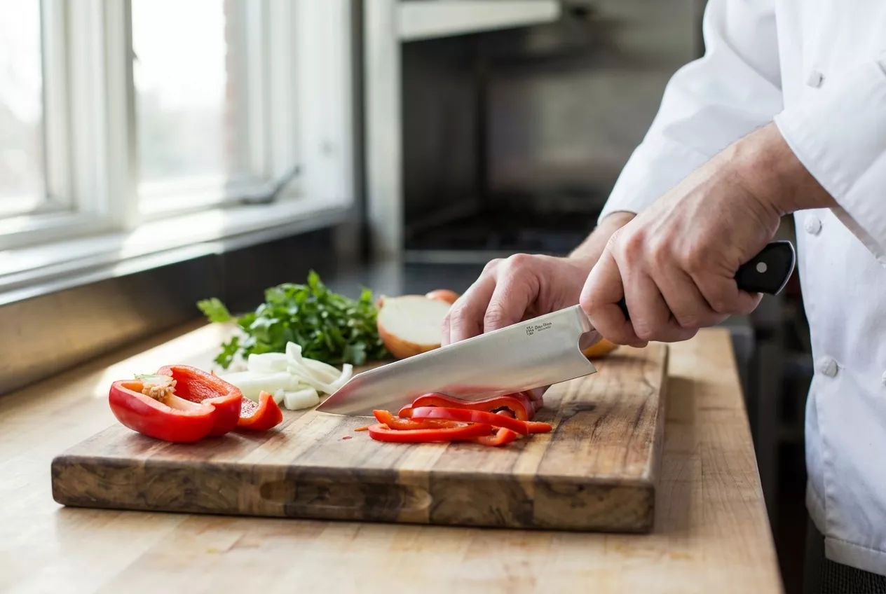 Dan Woo Nóż Szefa Kuchni Kiritsuke DC53 63HRC, ostrze 21 cm