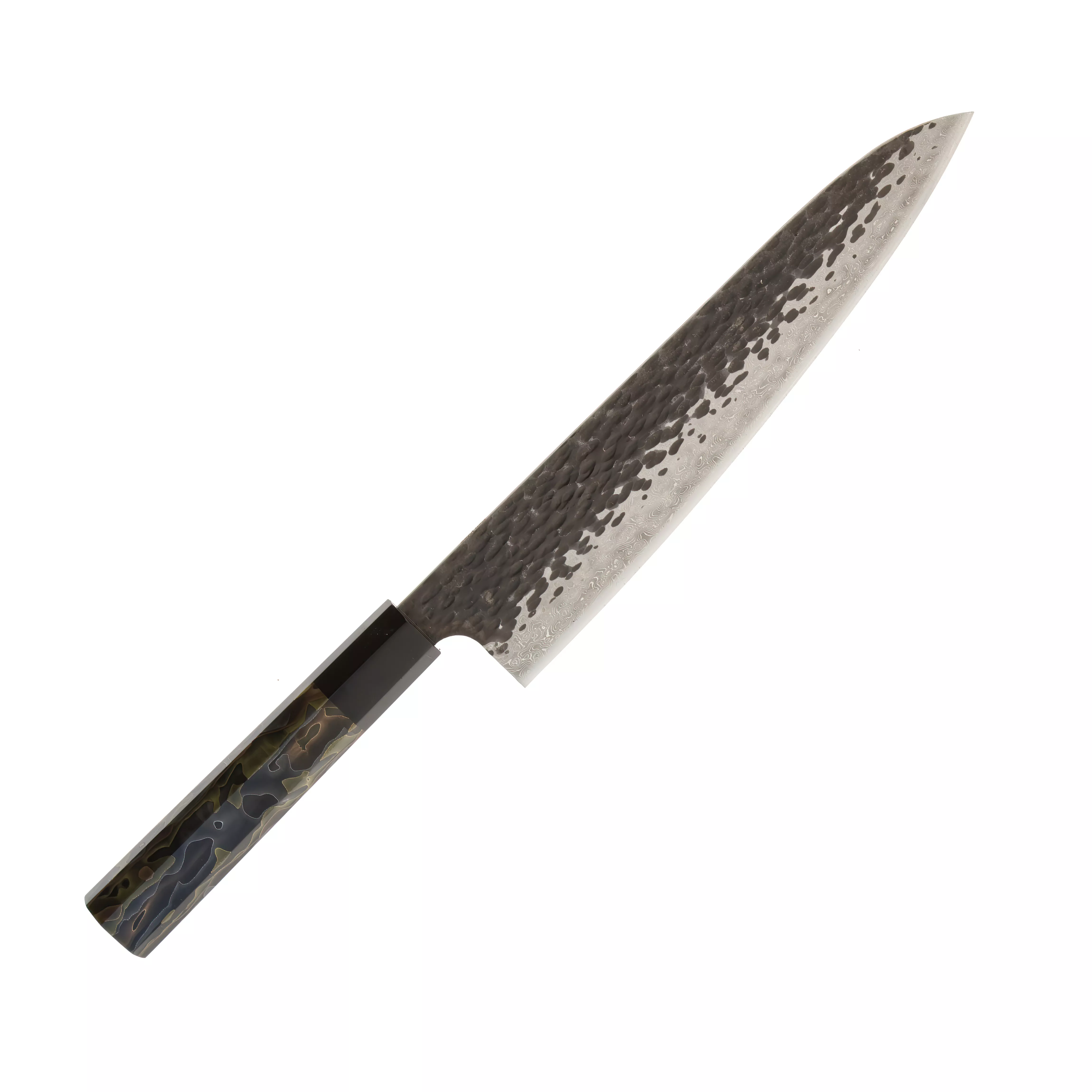 Dan Woo Custom Nóż Szefa Kuchni 23 cm Stal Damasceńska T10 3D