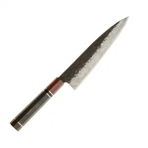 Dan Woo custom Nóż Szefa Kuchni 21 cm Damast Drewniana Rękojeść