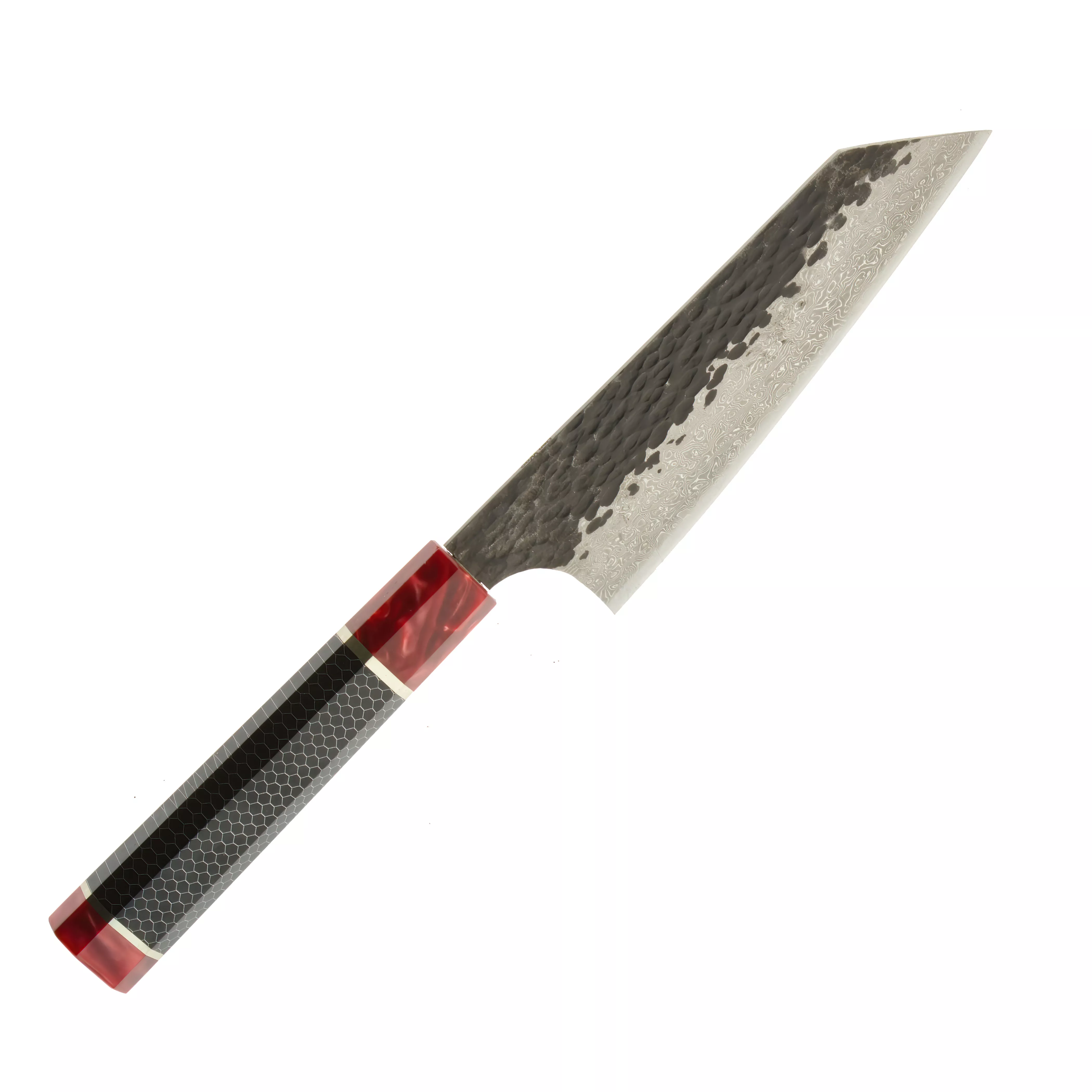 Nóż Dan Woo Custom Bunka 16 cm Damast Stal T10 Żywica Epoksydowa