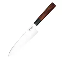 Dan Woo Tamahagane Nóż Szefa Kuchni 20cm San Mai 67 HRC z Ostrzałką