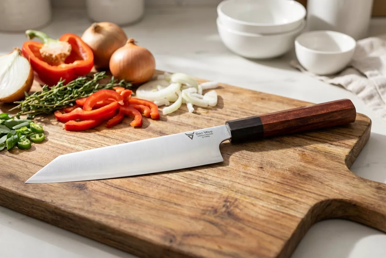 Dan Woo Tamahagane Kiritsuke Nóż Szefa Kuchni 67 HRC