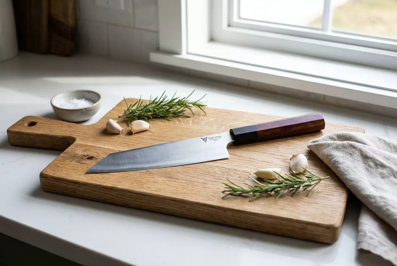 Dan Woo Tamahagane Kiritsuke Nóż Szefa Kuchni 67 HRC