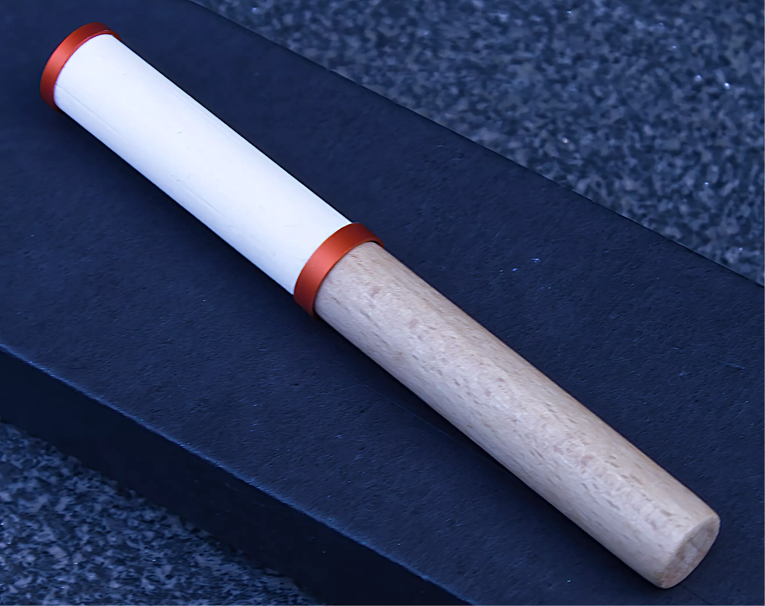 Dan Woo Tamahagane Nóż Szefa Kuchni 20cm San Mai 67 HRC z Ostrzałką
