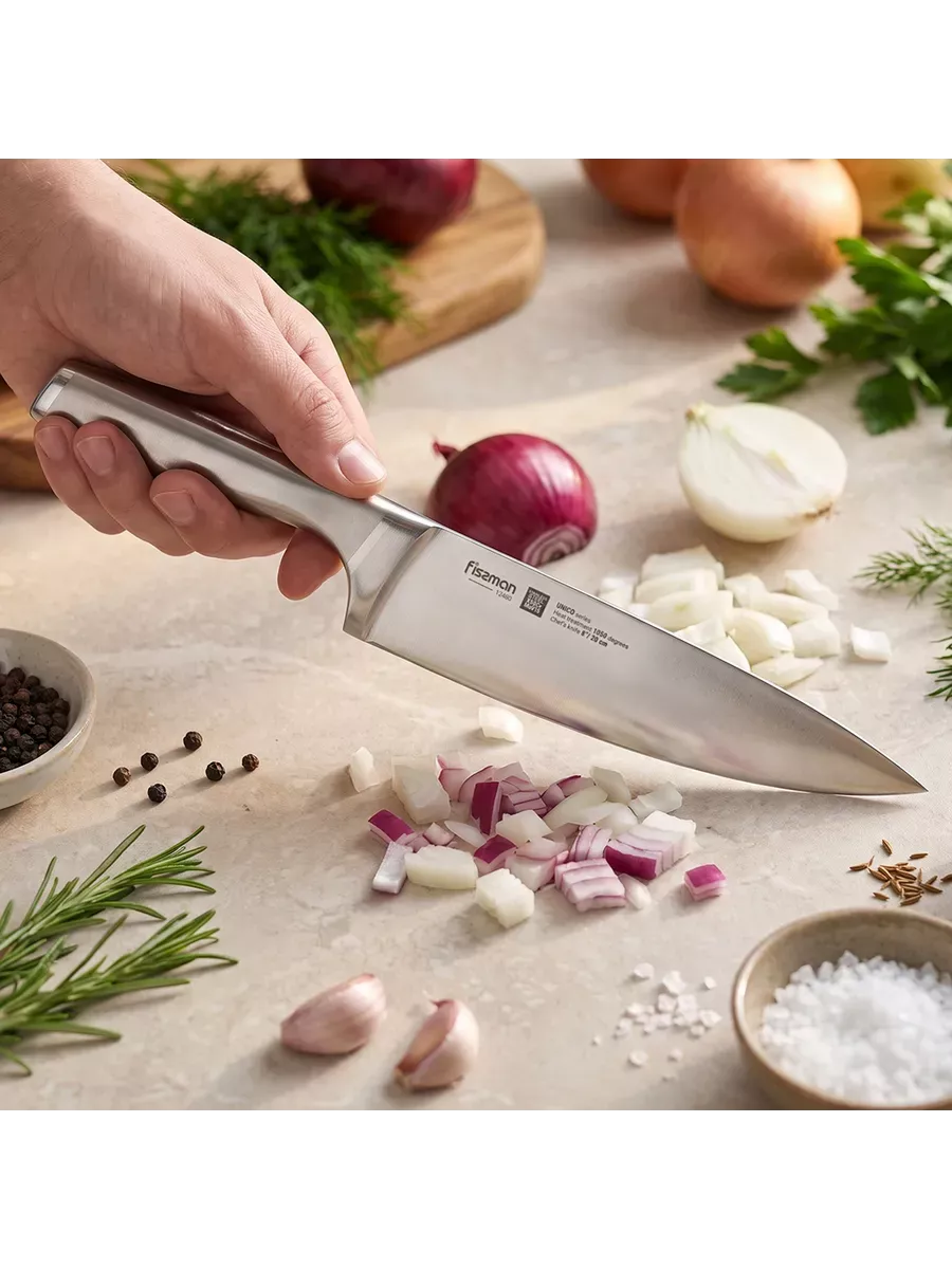 Fissman Unico Nóż szefa kuchni 20 cm ze stali X50CrMoV15
