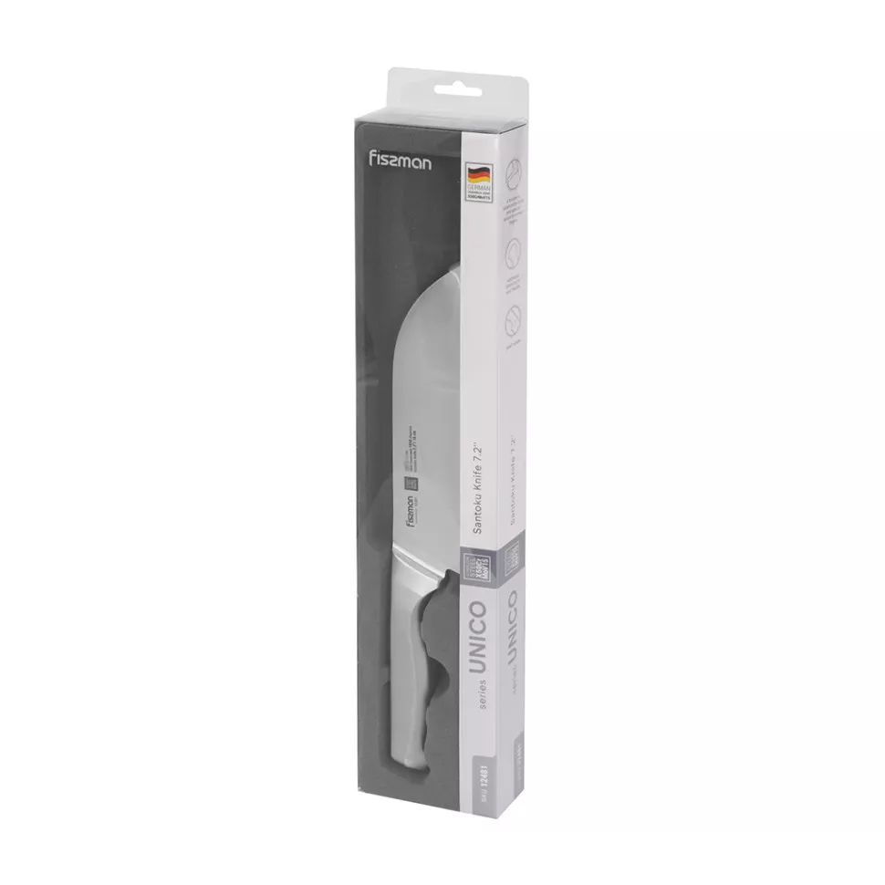 Fissman Unico nóż kuchenny Santoku 18 cm stal X50CrMoV15