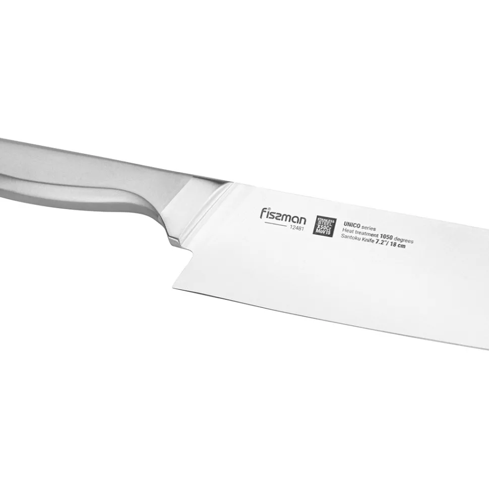 Fissman Unico nóż kuchenny Santoku 18 cm stal X50CrMoV15