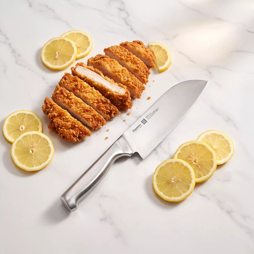 Fissman Unico nóż kuchenny Santoku 18 cm stal X50CrMoV15