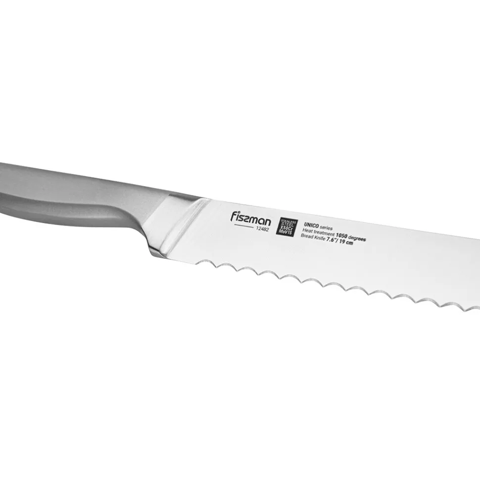 Fissman Unico nóż do chleba ząbkowany 19 cm stal X50CrMoV15