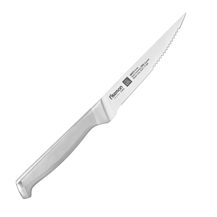 Fissman Unico Nóż do steków ząbkowany 11 cm - stal X50CrMoV15
