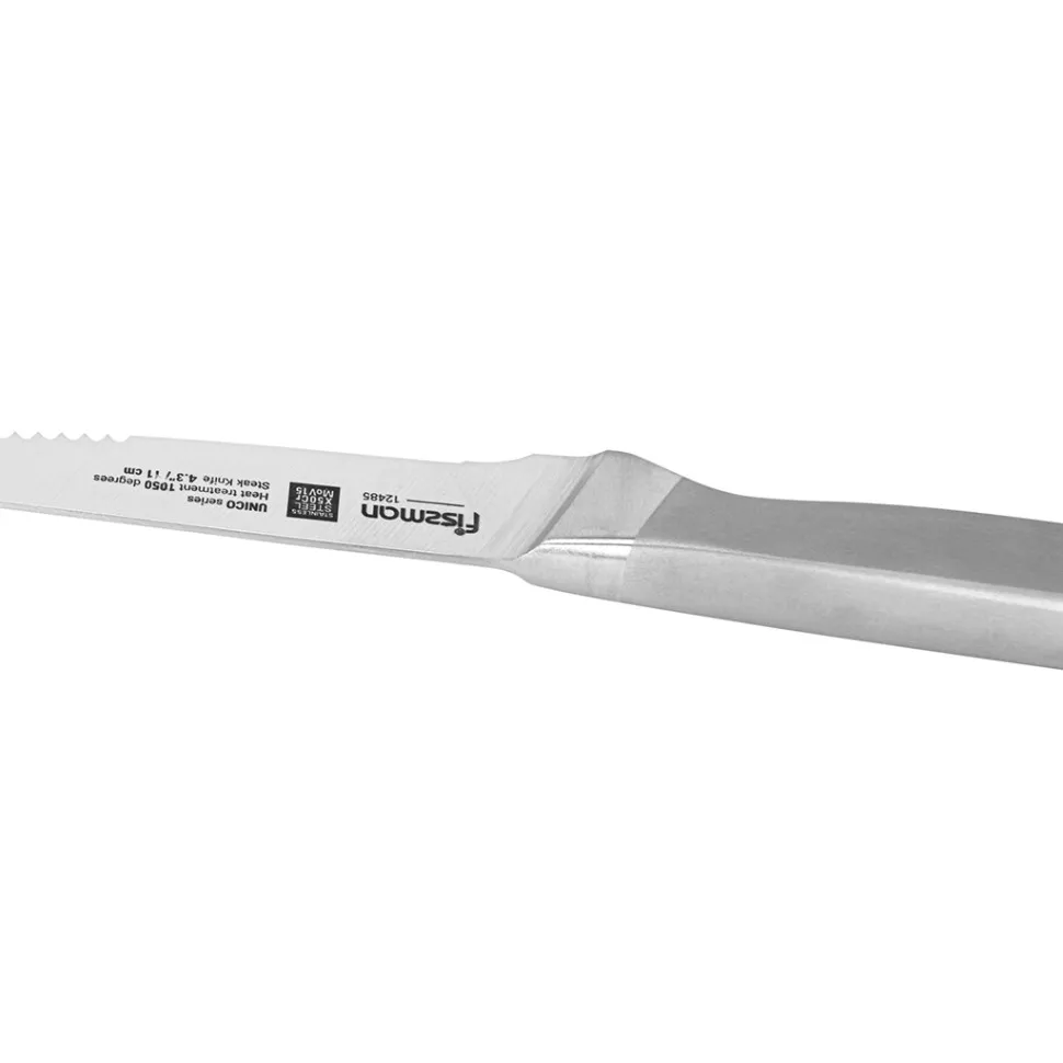 Fissman Unico Nóż do steków ząbkowany 11 cm - stal X50CrMoV15