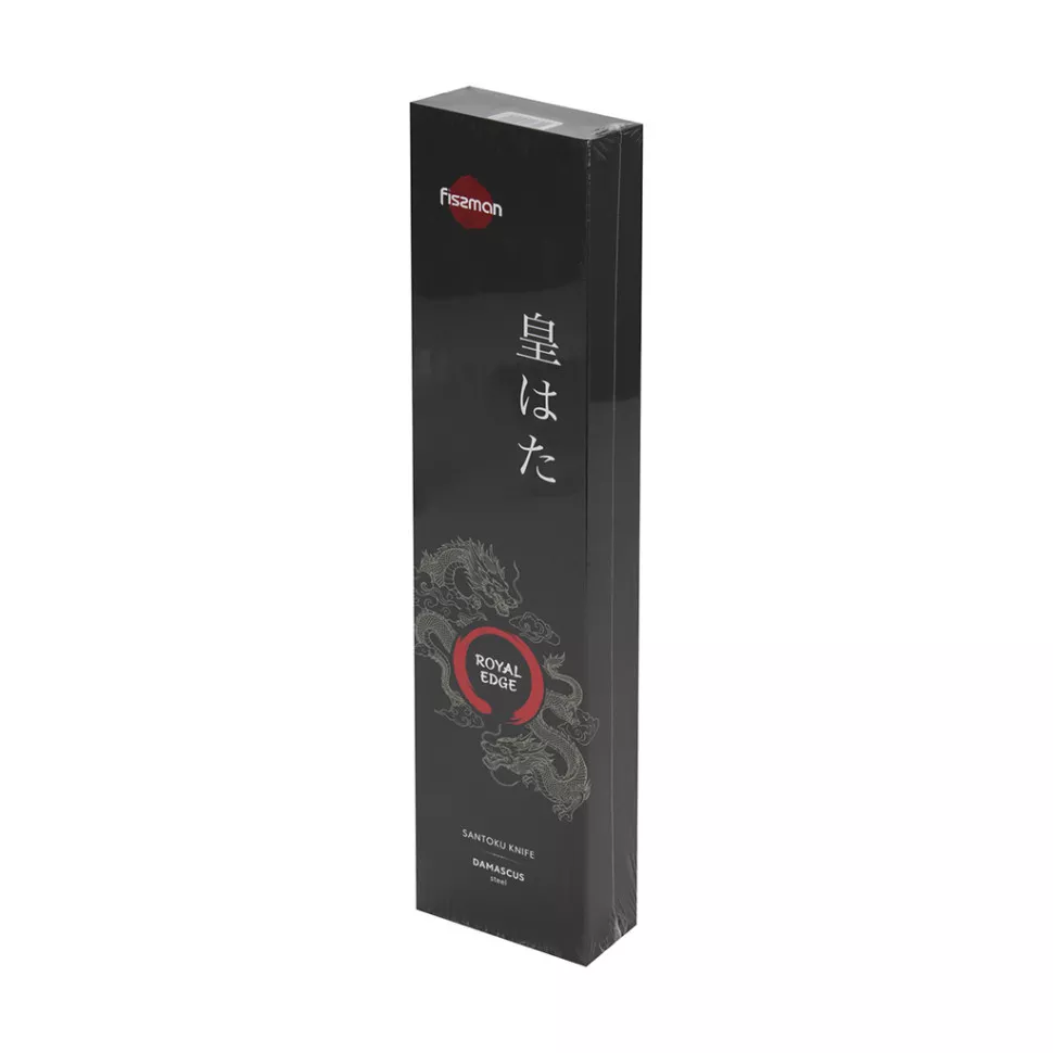 Fissman Royal Edge Nóż Santoku ze stali damasceńskiej 18 cm