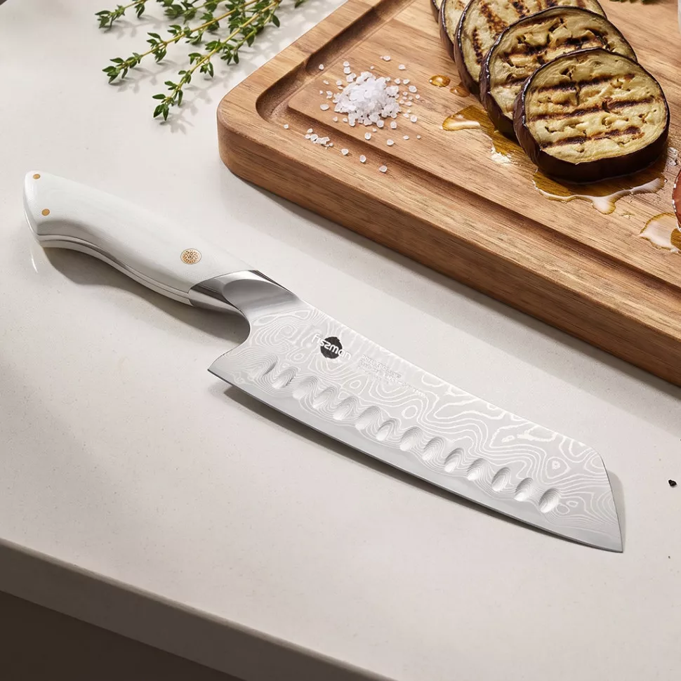 Fissman Royal Edge Nóż Santoku ze stali damasceńskiej 18 cm