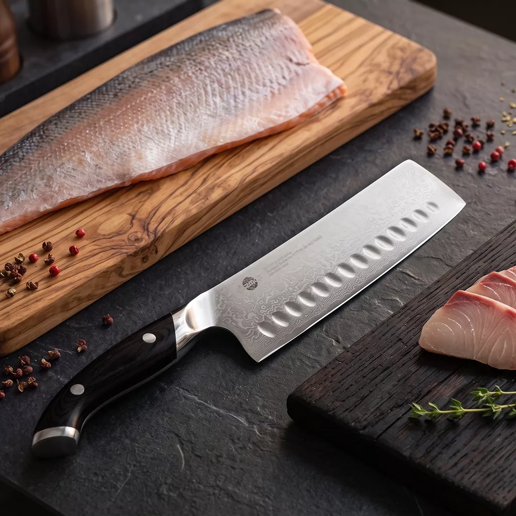Fissman Takumi nóż kuchenny Bunka 18 cm stal damasceńska