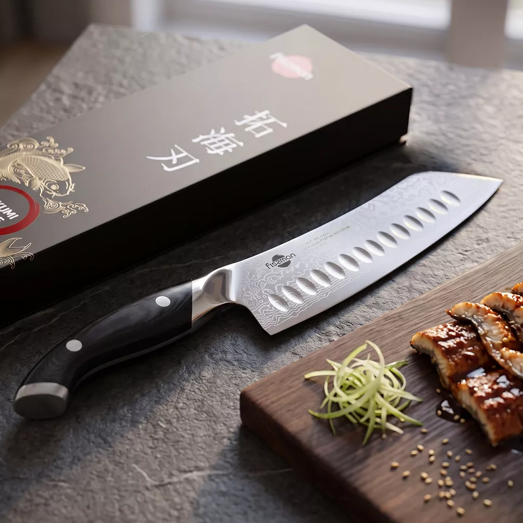 Fissman Takumi nóż kuchenny Bunka 18 cm stal damasceńska