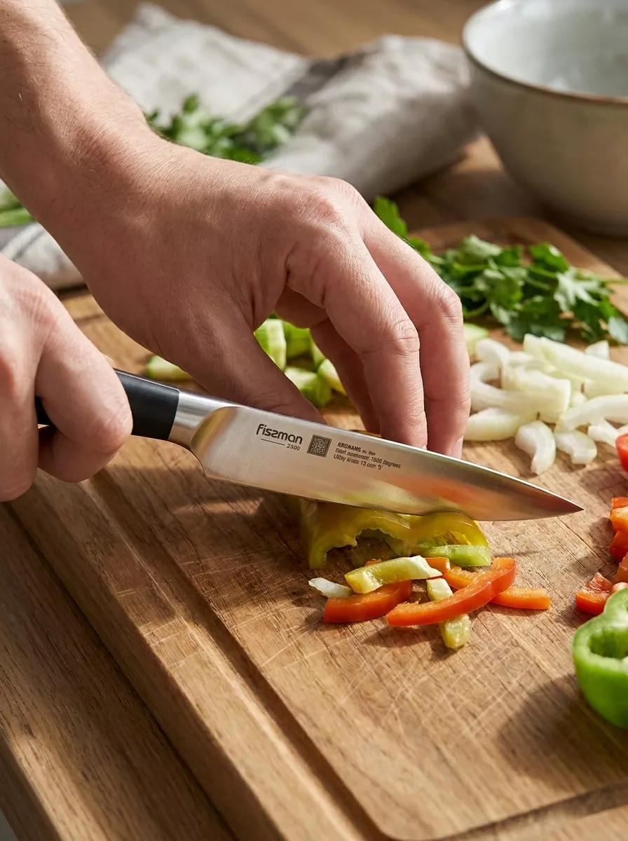 Fissman Kronung nóż kuchenny uniwersalny 13 cm stal X50CrMoV15