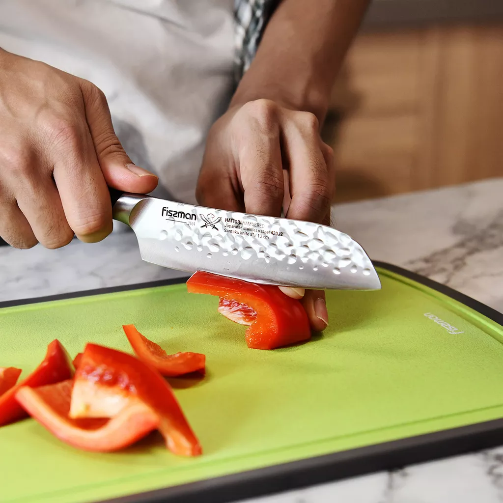 Fissman Hattori nóż kuchenny małe santoku młotk