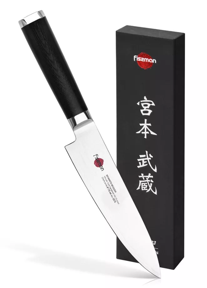 Fissman Kensei Musashi Nóż Szefa Kuchni 15 cm, stal damasceńska