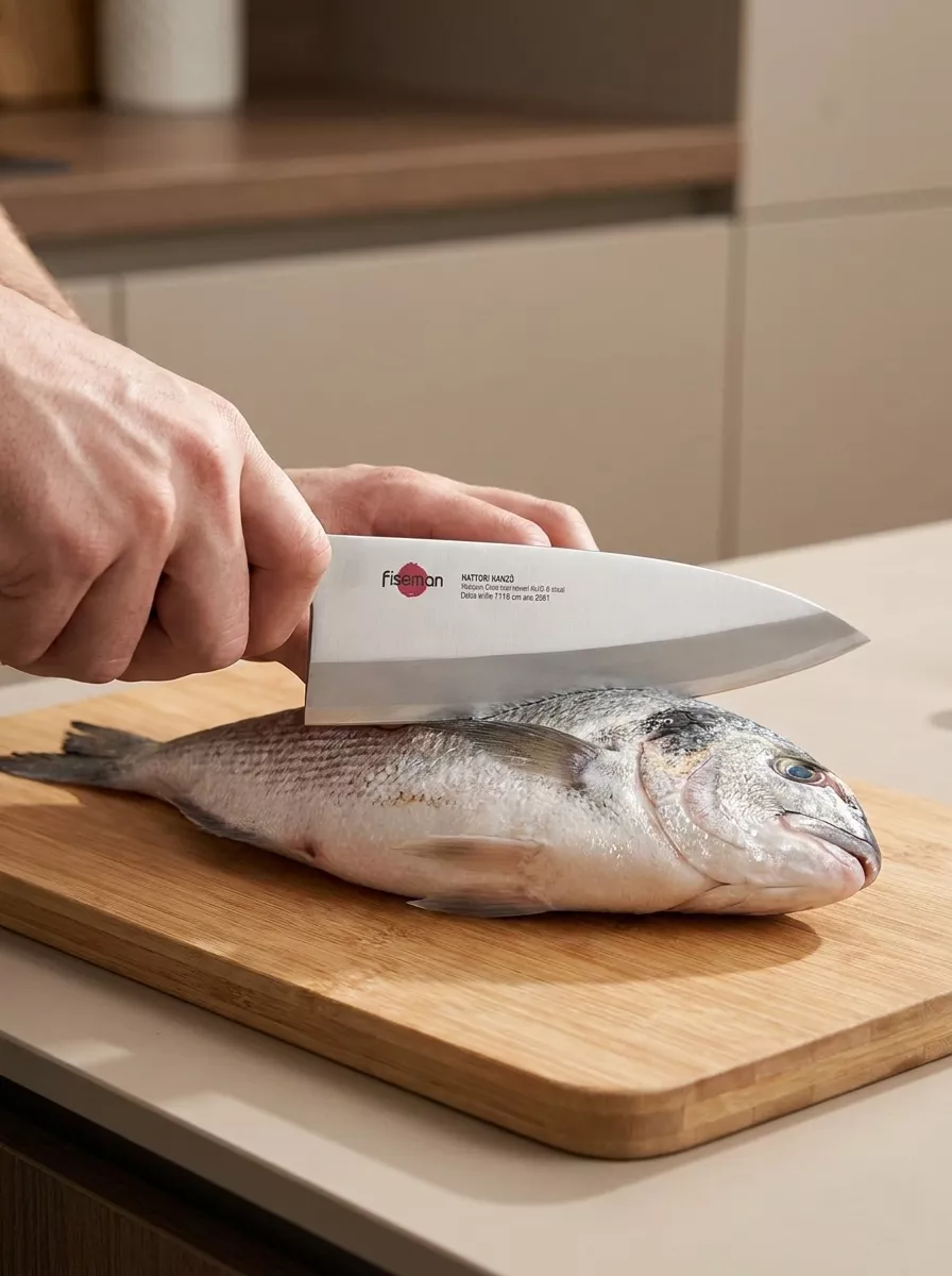 Fissman Kensei Hanzo Nóż Kuchenny Deba 18 cm AUS-8