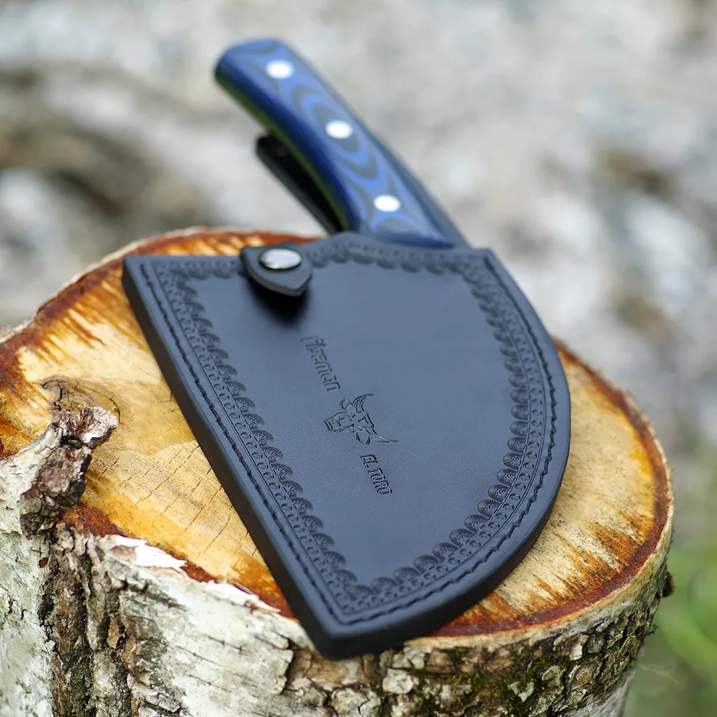 Fissman El Toro Tasak Serbski 18cm Stal AUS-8 Niebieska Mikarta