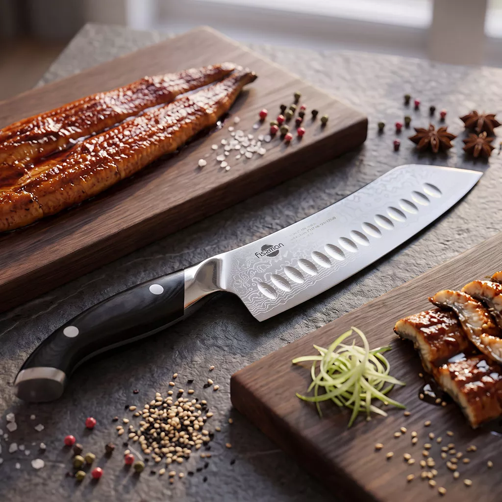 Fissman Hitsuchi nóż kuchenny Kiritsuke 20 cm stal damasceńska VG-10