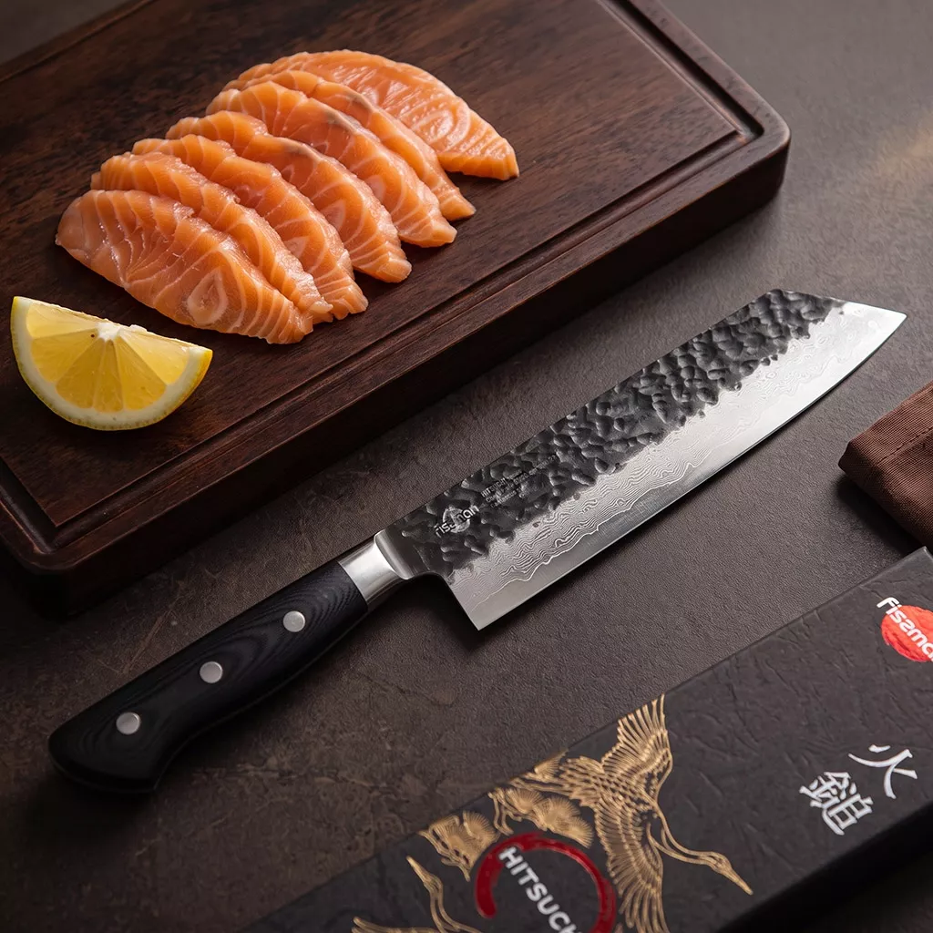 Fissman Hitsuchi nóż kuchenny Kiritsuke 20 cm stal damasceńska VG-10