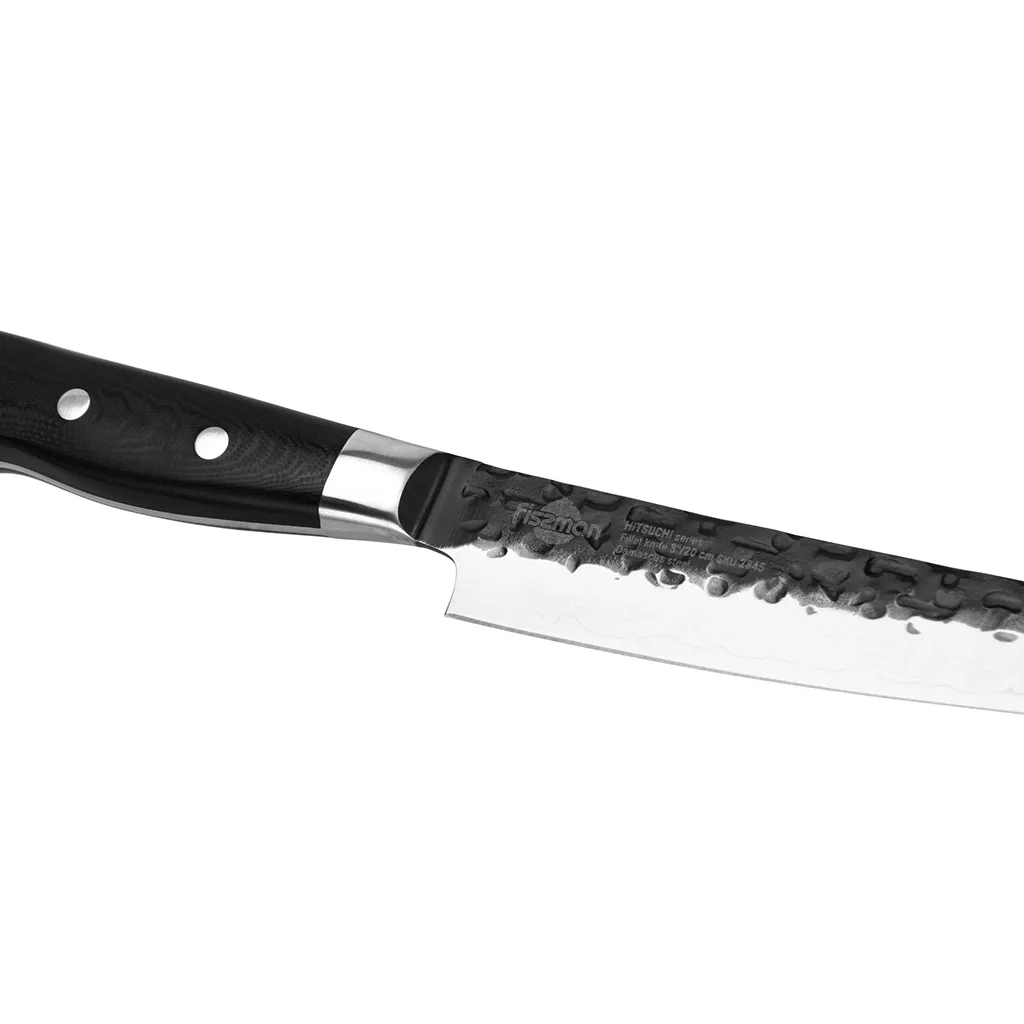 Fissman Hitsuchi nóż do filetowania ze stali damasceńskiej VG-10 20 cm