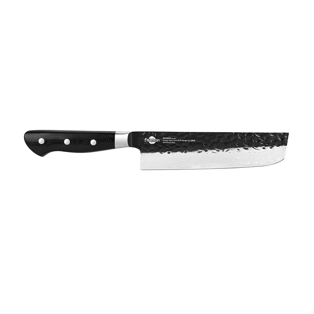 Fissman Hitsuchi Nóż Nakiri ze stali damasceńskiej VG-10 16 cm