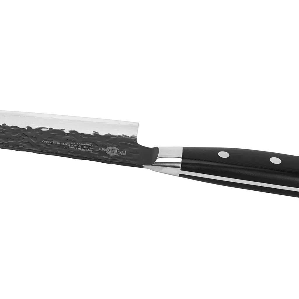 Fissman Hitsuchi Nóż Kuchenny Santoku 16 cm Stal Damasceńska VG-10