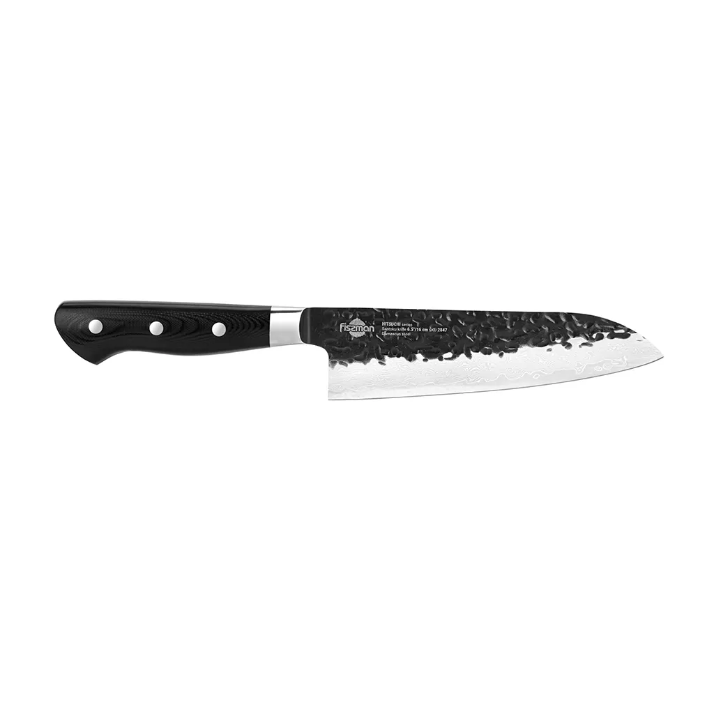 Fissman Hitsuchi Nóż Kuchenny Santoku 16 cm Stal Damasceńska VG-10