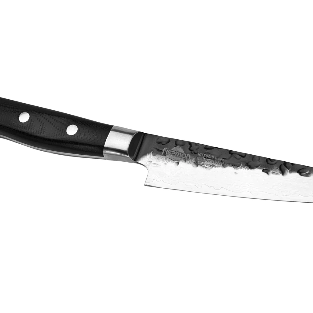 Nóż uniwersalny Fissman Hitsuchi 13 cm stal damasceńska VG-10