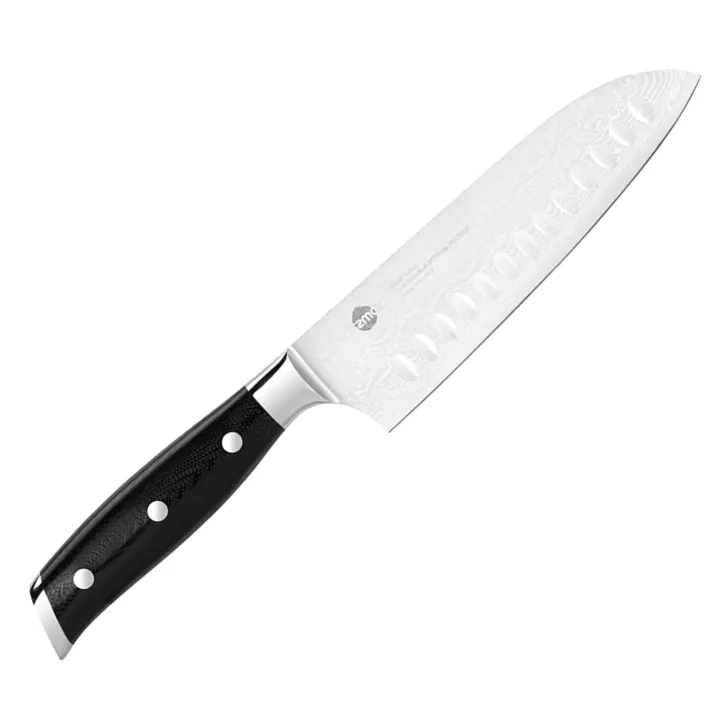 Fissman Bujo Nóż Santoku 16 cm ze stali damasceńskiej VG-10