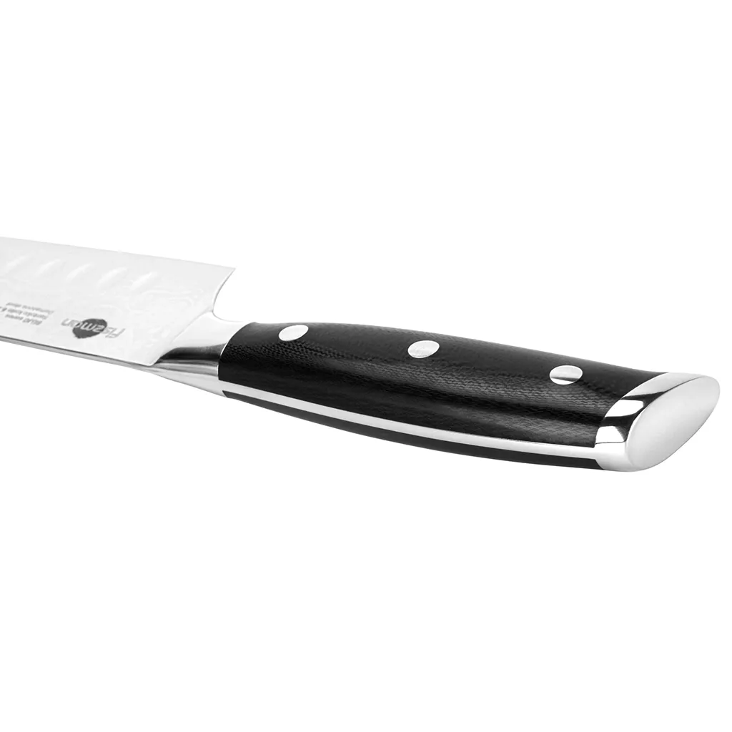 Fissman Bujo Nóż Santoku 16 cm ze stali damasceńskiej VG-10