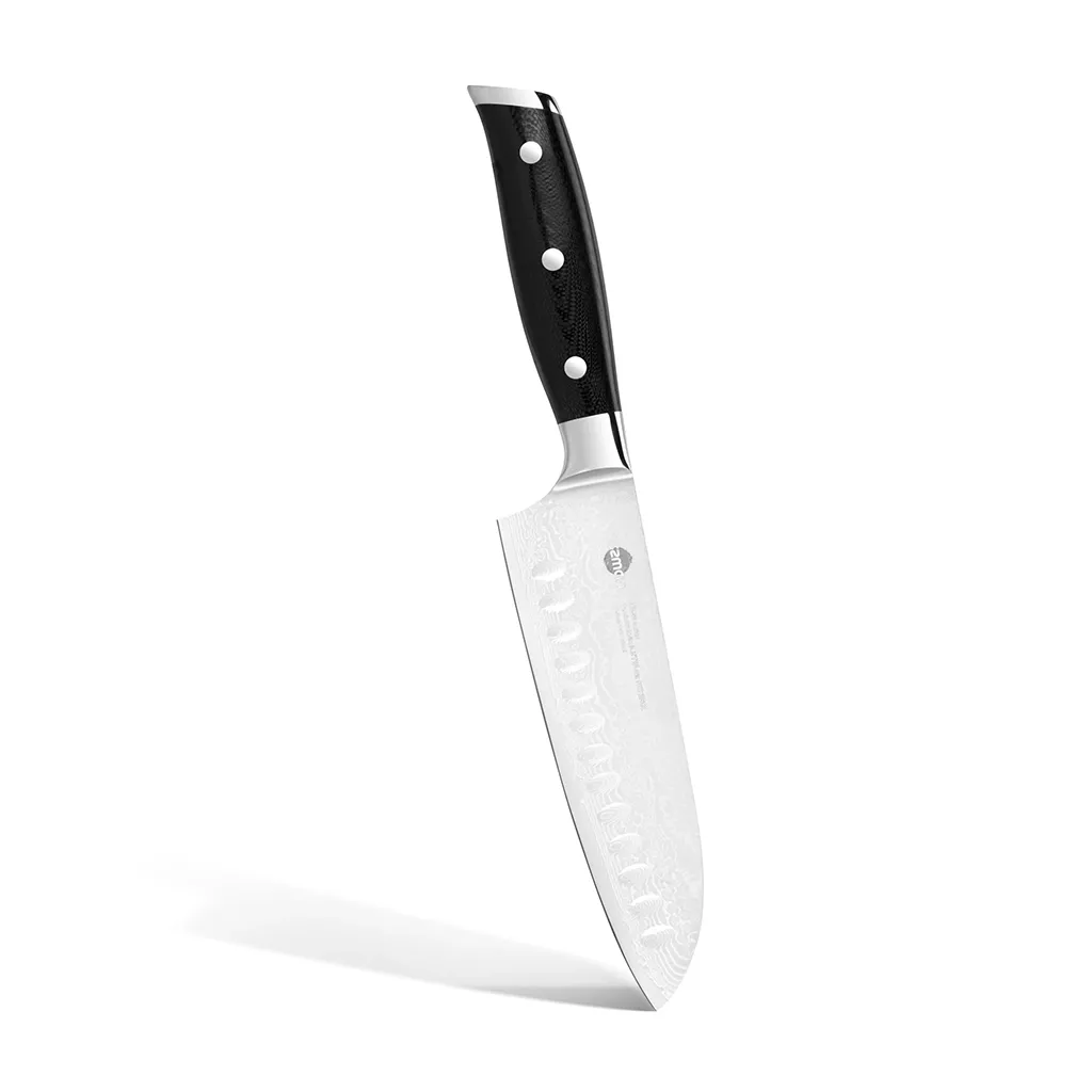Fissman Bujo Nóż Santoku 16 cm ze stali damasceńskiej VG-10