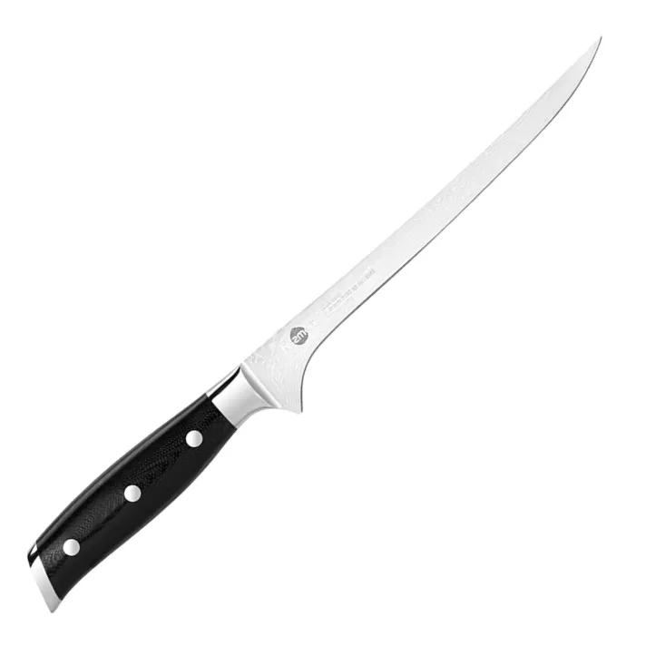 Fissman Bujo nóż do filetowania ze stali damasceńskiej 20 cm