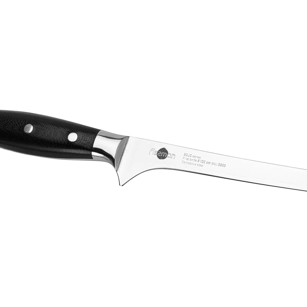 Fissman Bujo nóż do filetowania ze stali damasceńskiej 20 cm