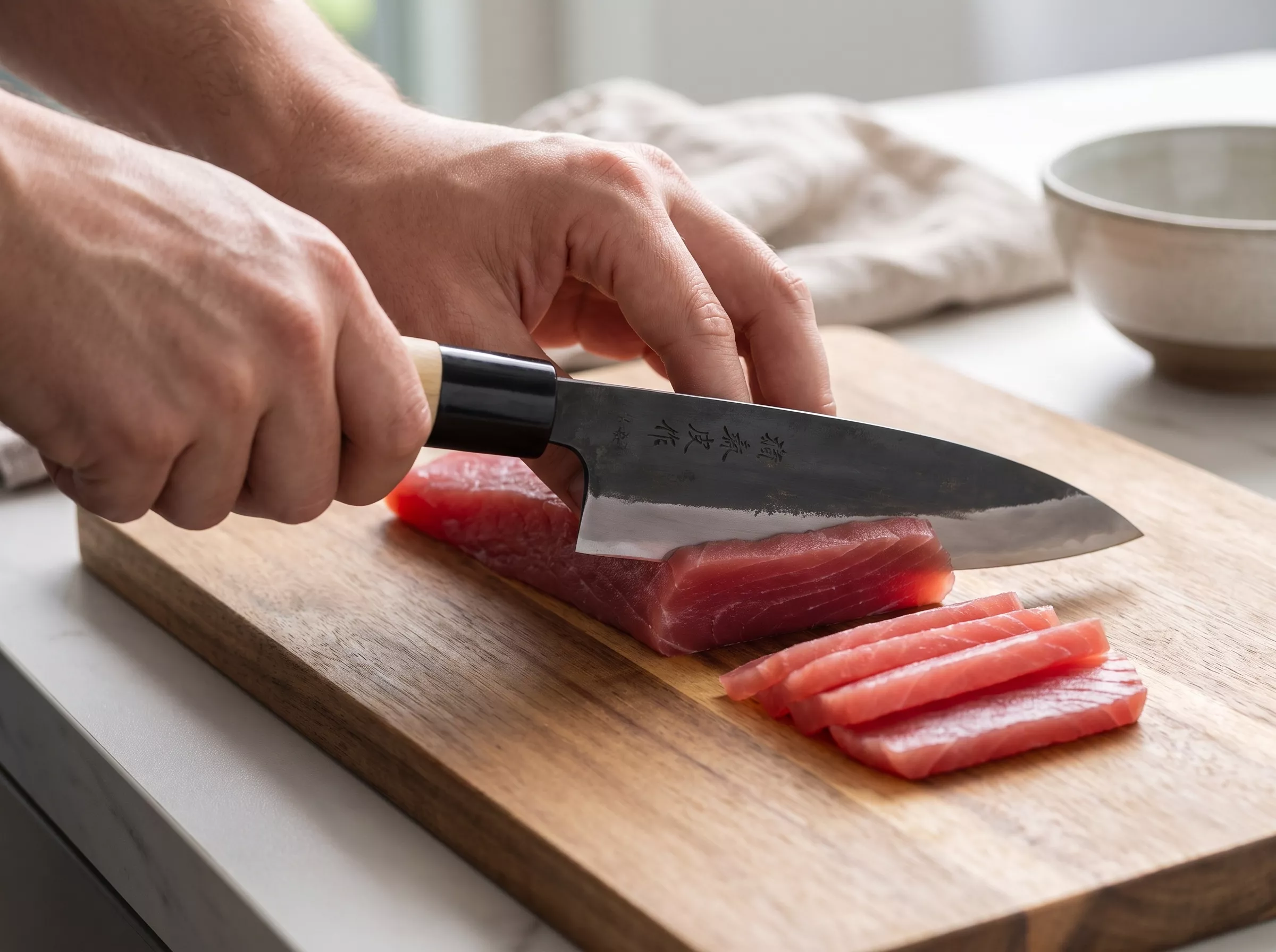 Nóż japoński Tosaichi Grandma's santoku 15 cm Kurouchi SK-5