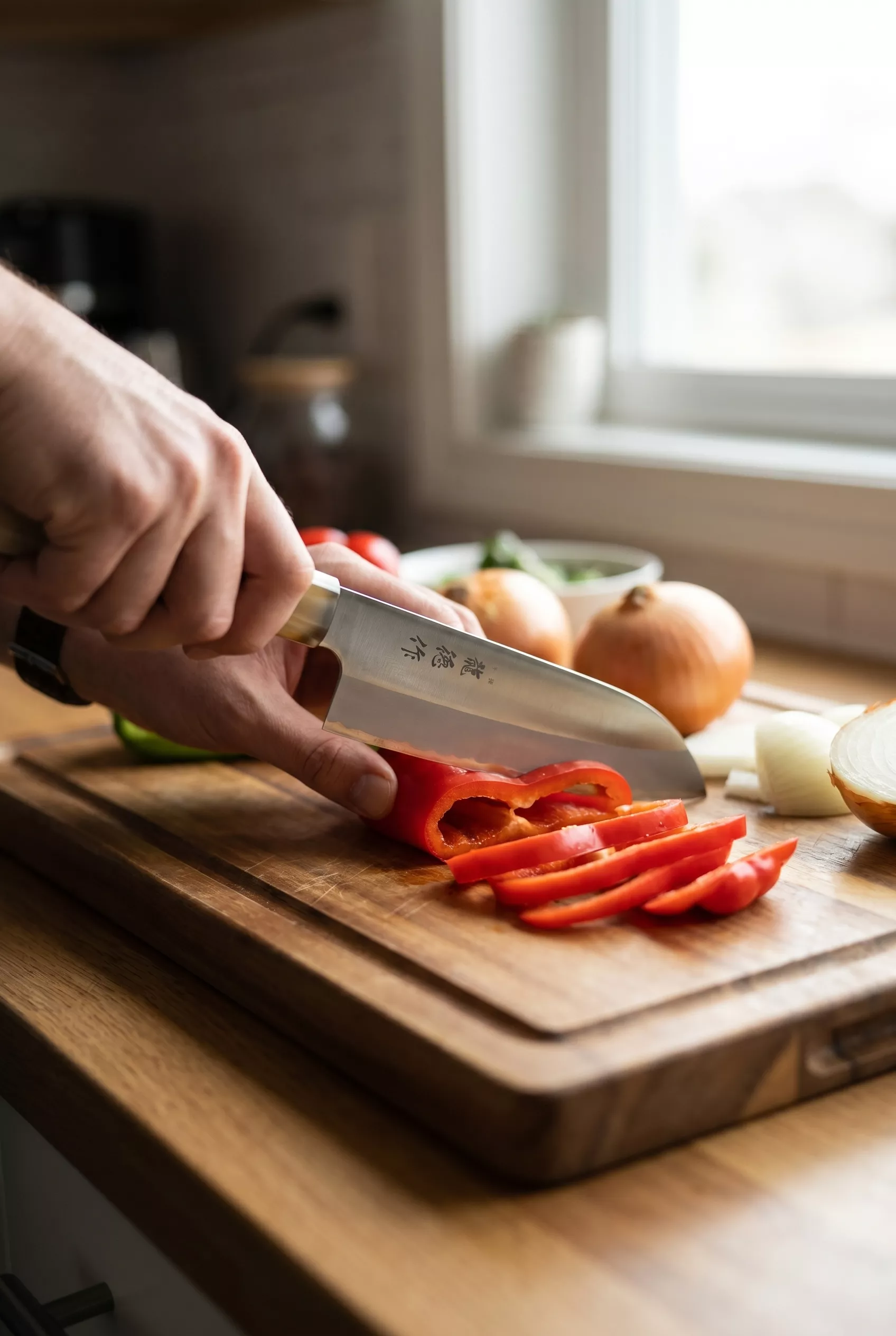 Nóż kuchenny Santoku Fuji Cutlery RyuToku FC-579 16.5 cm