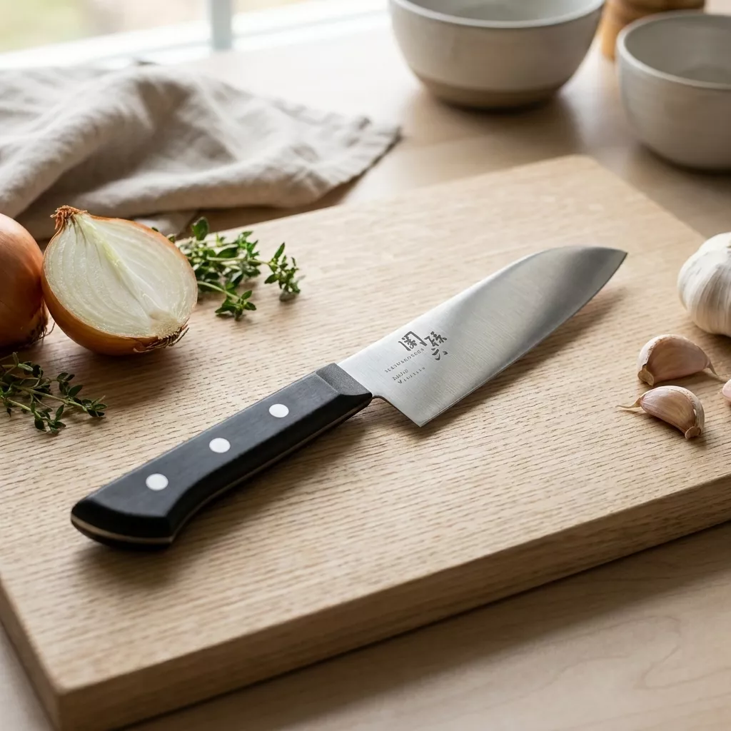 Kai Seki Magoroku Wakatake Mały Nóż Santoku 14,5 cm