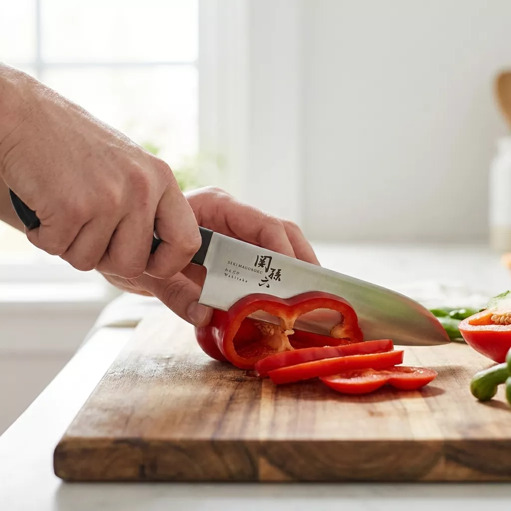 Kai Seki Magoroku Wakatake Mały Nóż Santoku 14,5 cm