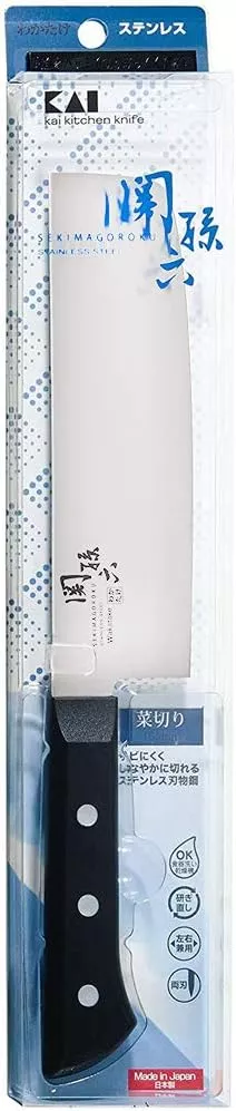 Kai Seki Magoroku Wakatake Nakiri - Japoński Nóż do Warzyw 16,5 cm