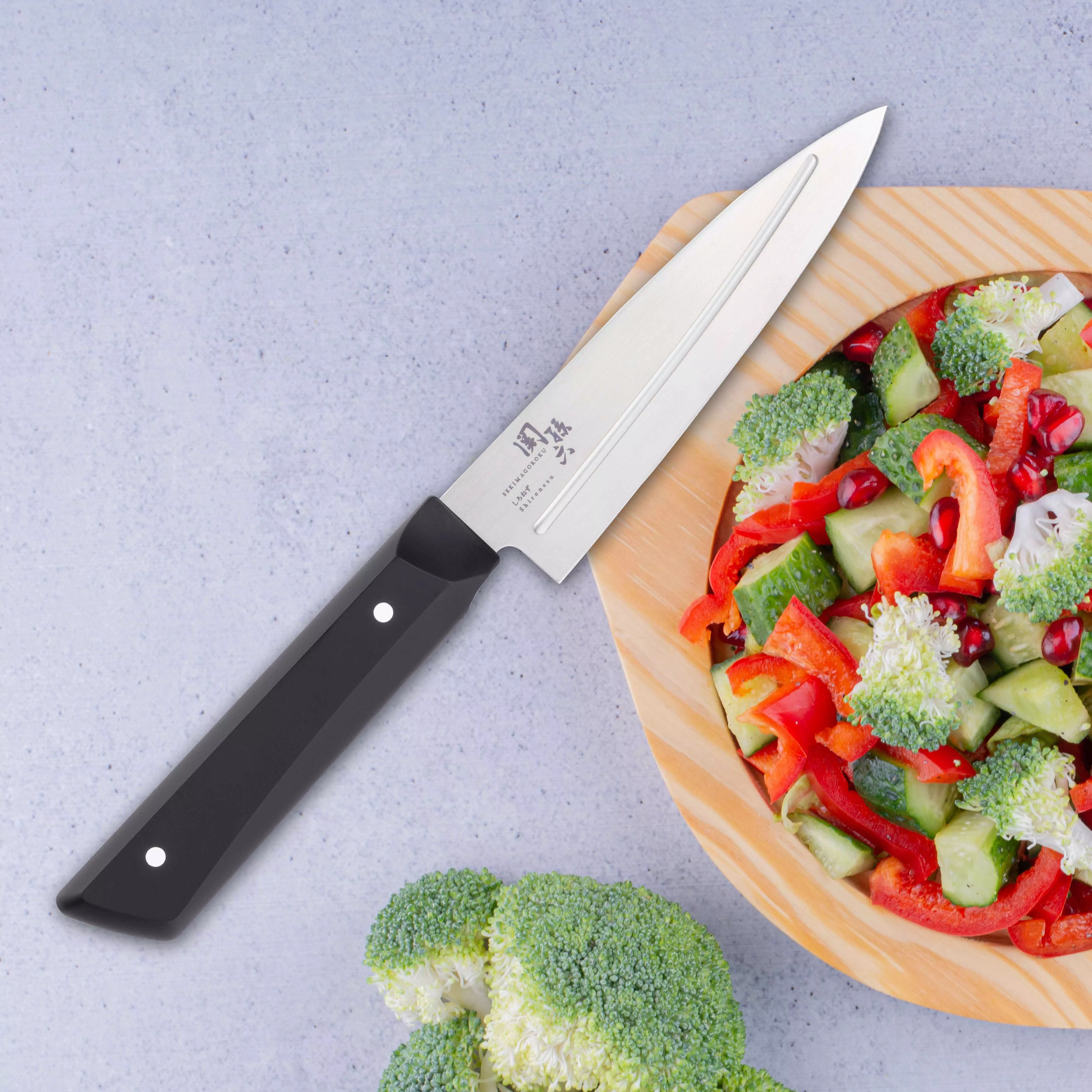 KAI Seki Magoroku Shironezu – Uniwersalny Nóż Kuchenny, Ostrze 12 cm
