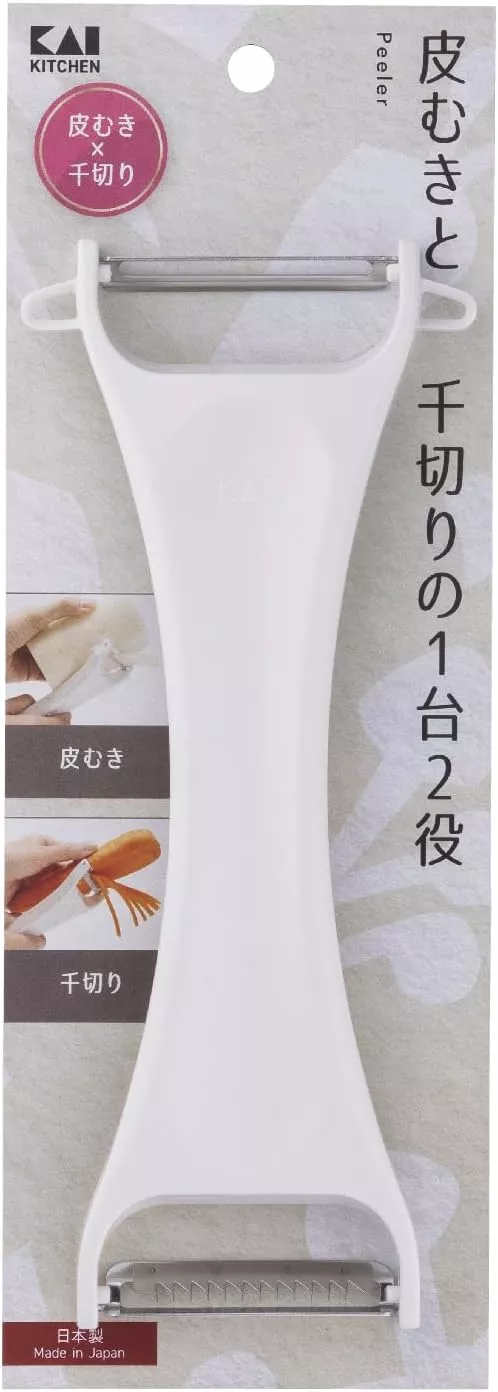 KAI DH-8014 Dwustronna obieraczka i nożyk do julienne 18,7 cm
