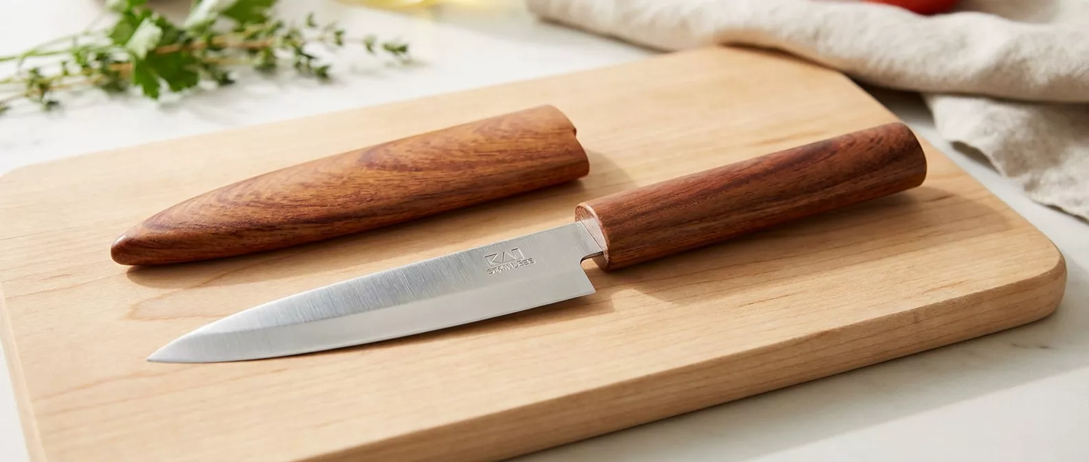 Nóż uniwersalny KAI Seki Magoroku z pochwą 10 cm DH8017