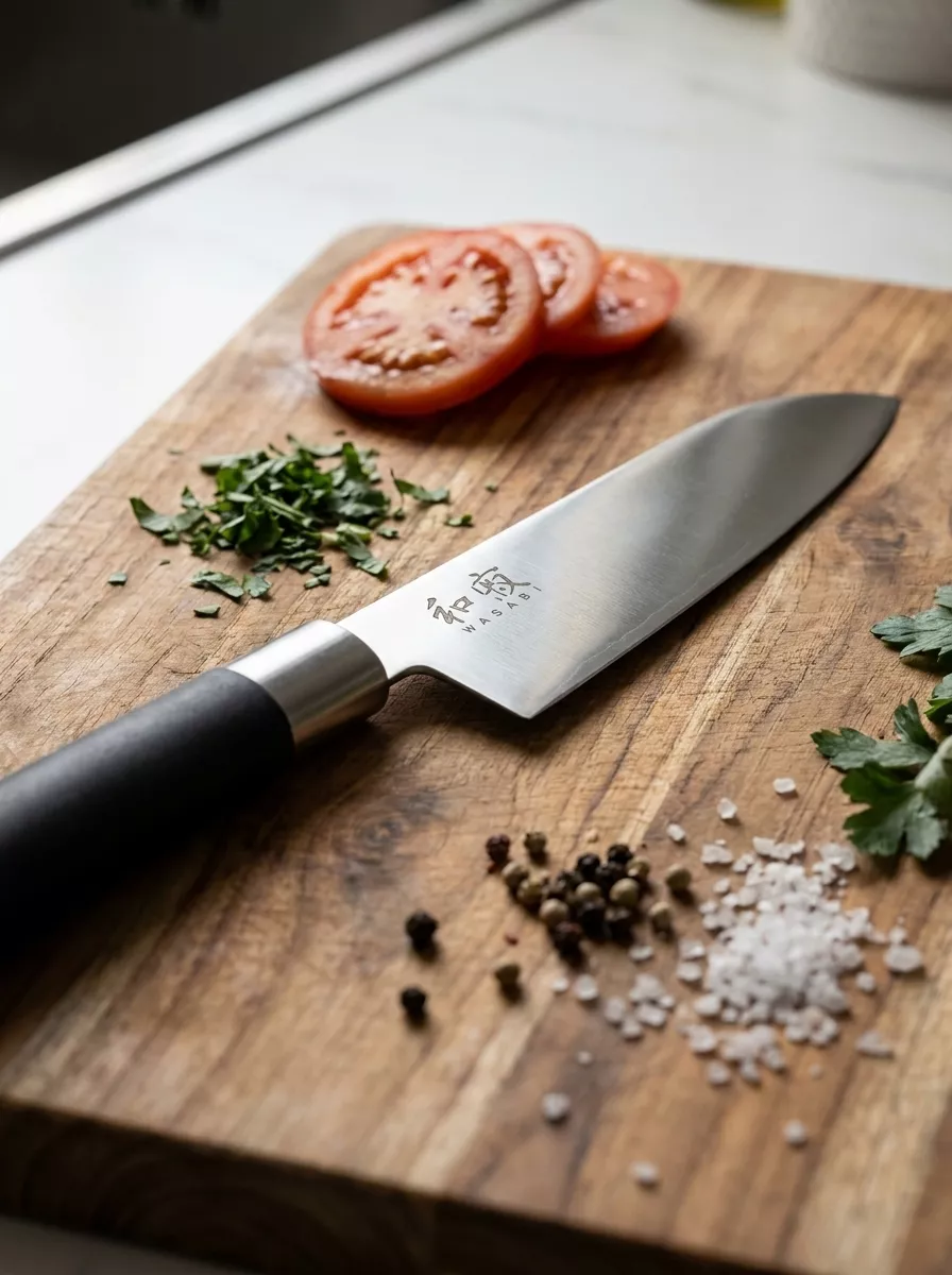KAI Wasabi Black Nóż Santoku 16 cm KA-6716S