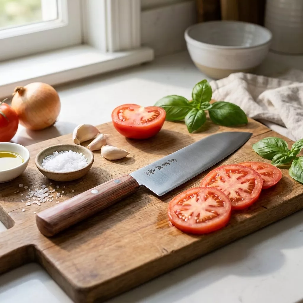Kanetsune 555 Santoku 16.5 cm - Japoński Nóż Kuchenny KC-360