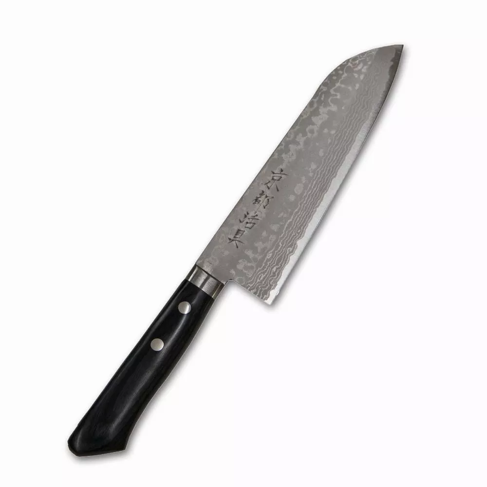 Higonokami Japoński nóż Santoku Kyoto Katsugu 16,5 cm stal VG-10 Damast 17 warstw